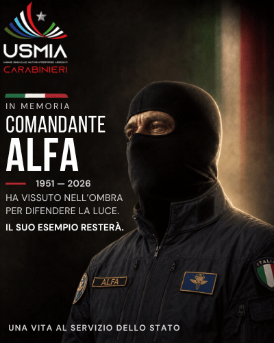 Visual editoriale dedicato al Comandante Alfa